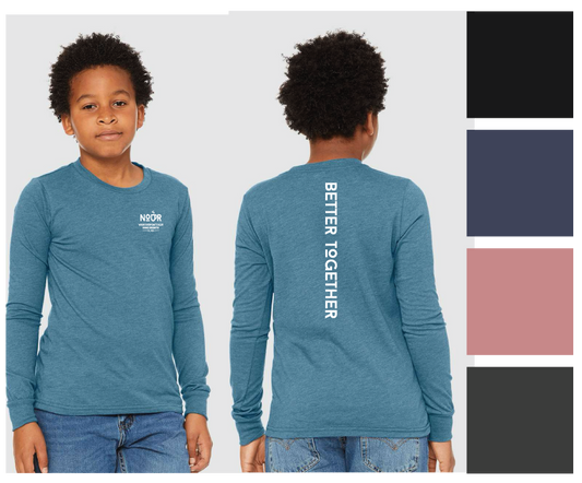 Nour Youth Heather Long Sleeve Tee